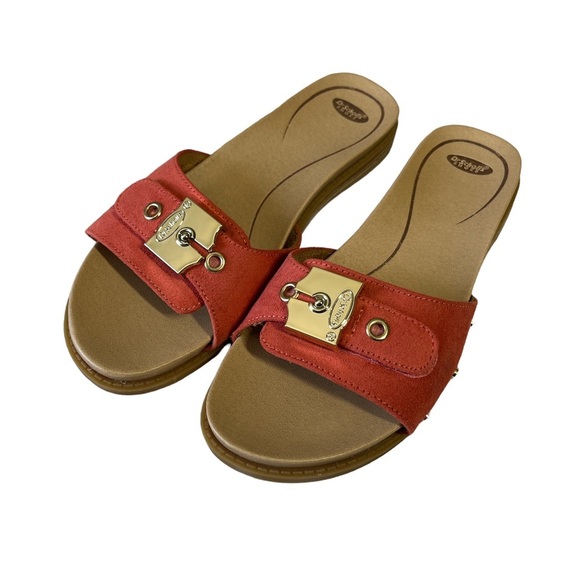Dr. Scholl's Women's Originalist Slide Sandals in Coral red size 6 - Picture 1 of 9